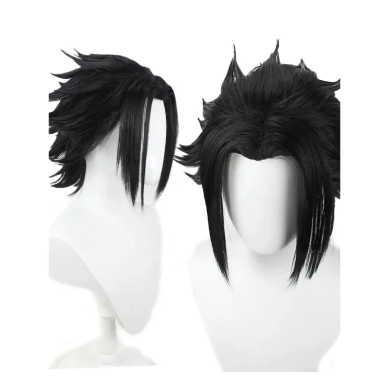 

DY20JP Anime Uchiha Sasuke Cosplay Costume Hair Anime Headwear Black Short Spiky Wig25