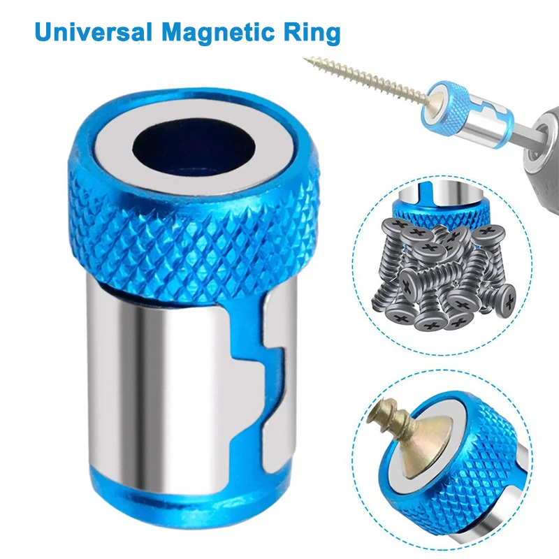 1/3/5PCS Magnetic Ring Screwdriver Bit Holder 6.35mm 1/4 Strong Magnetizer Removable Part Adapter Screw Driver Power Tool