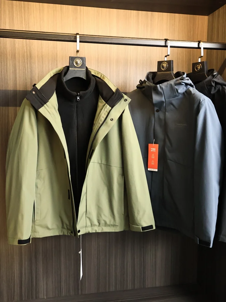 

Уличное повседневное мужское модное теплое пальто для отдыха с капюшоном на подкладке Fce, ветрозащитное зимнее длинное пальто-стойка