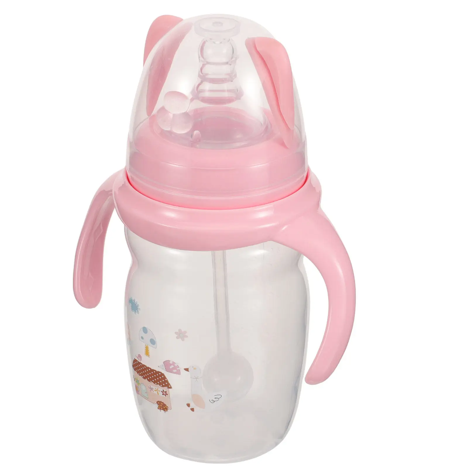 

1 шт., силиконовая пластиковая чашка для питья из пищевого силикона для малышей, портативная, легкая, простая в очистке, детская чашка для молока