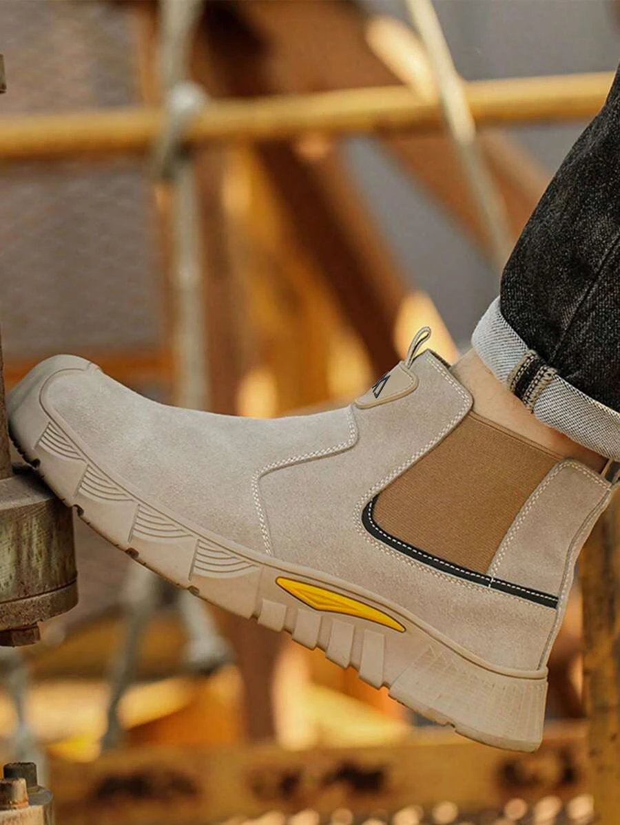 Wear Resistant Durable Steel Toe Work Shoes for Men Women Impact Resistant Steel Toe Cap Lightweight Comfortable Industrial Safety Sneakers All Seasons Construction Footwear Full Sizes Available Perfect Father’s Day Gift for Hard Workers