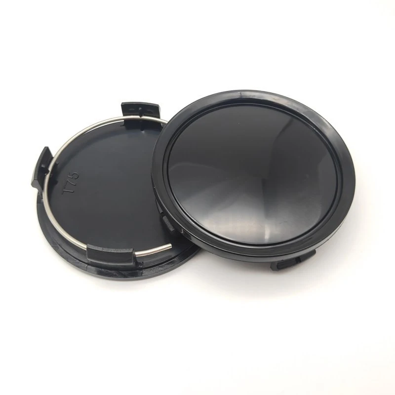 75mm 68mm 60mm 56,5mm 56mm Auto-Radnabenabdeckung aus ABS in Schwarz oder Silber, Zubehör für Radkappen und Radnaben – Detail 3