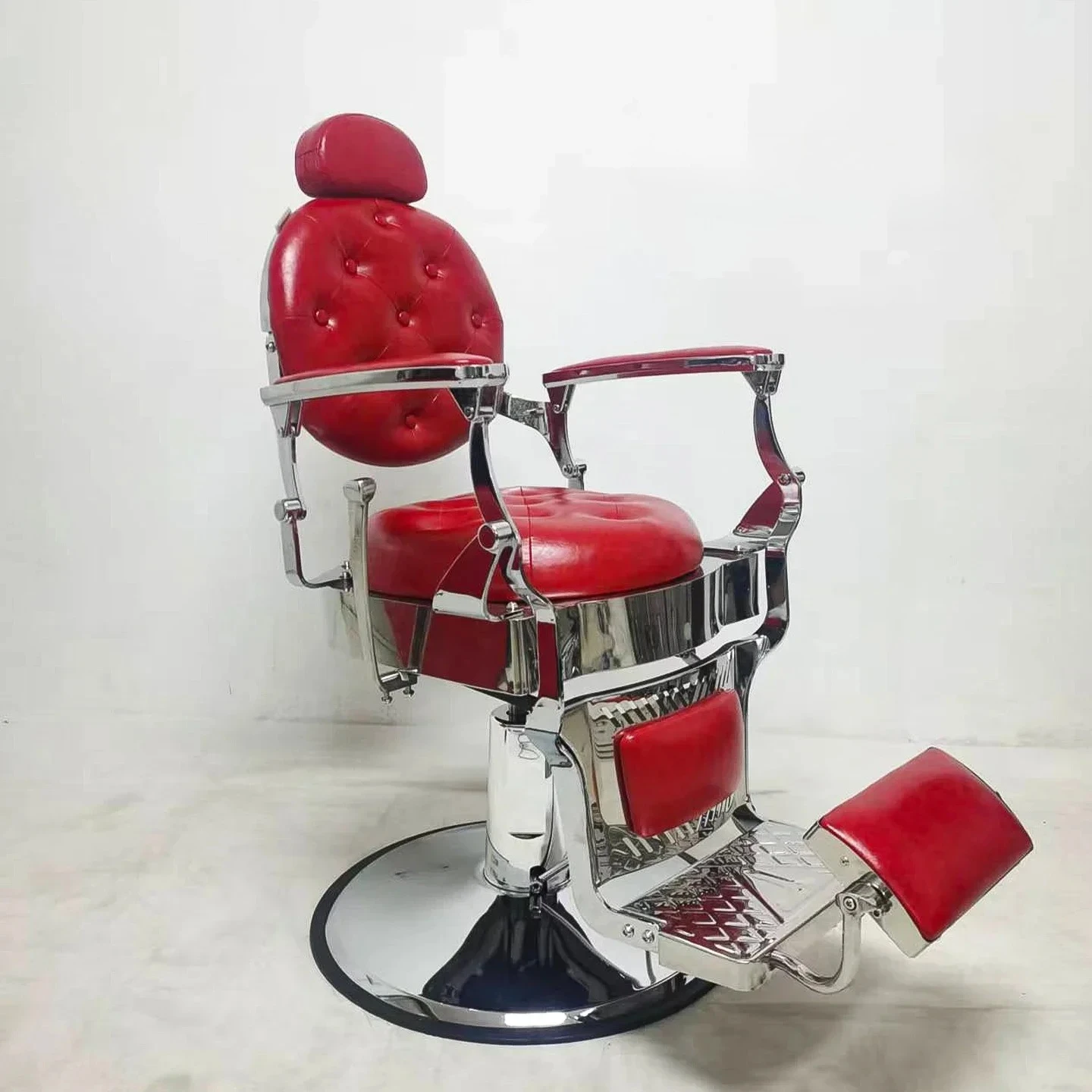 Cutting Chair Men's Hair Retro Oil Head Big Chair Shaving Down High-end Hair Salon Special Barber Shop Hair