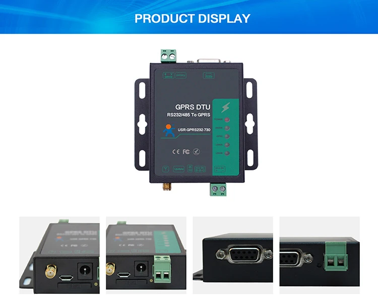USR-GPRS-730 Промышленный RS232 RS485 GSM GPRS EDGE для IP-даний Модем передачи SMS