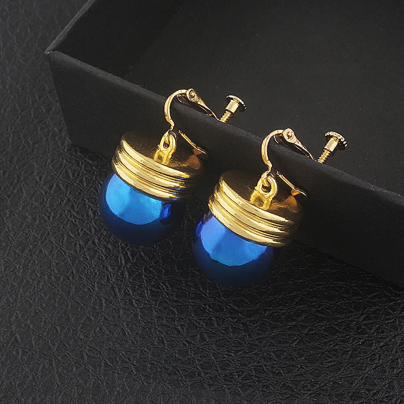 Anime Cartoon Chrollo Lucilfer Cosplay Kostuum Prop Blauwe Lamp Oor Gat Oor Clip Oorbel Cadeau Voor Vrouwen Mannen Party Accessoires