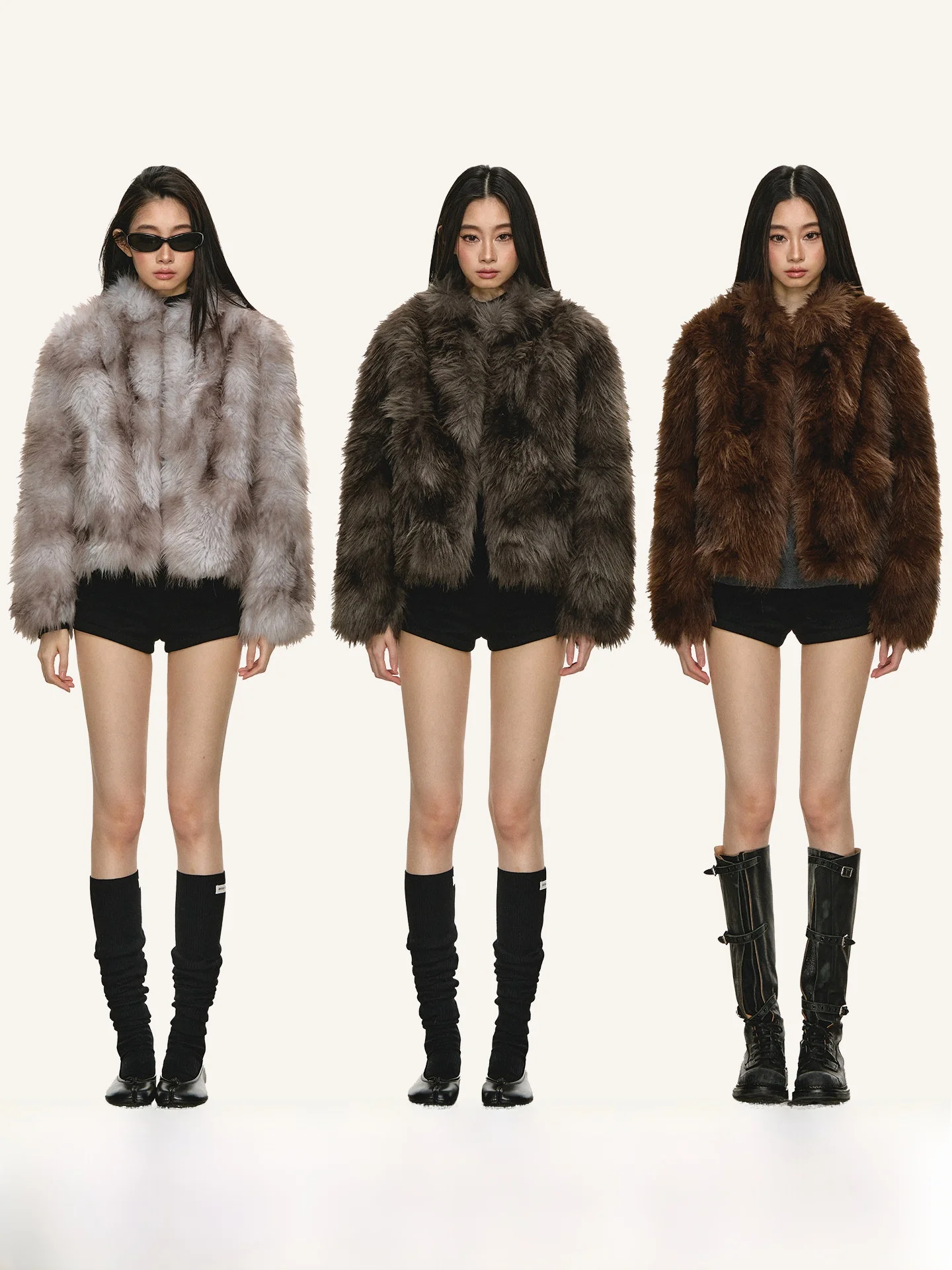 

Женская меховая шуба Anna Aneae, цветная, с эффектом состаривания, весна-осень, элегантная, длинная, свободного кроя, без капюшона