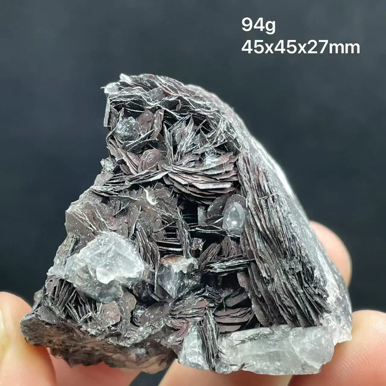 100% natural specularite clean quartz raw stone healing crystal from Guangdong jinlong