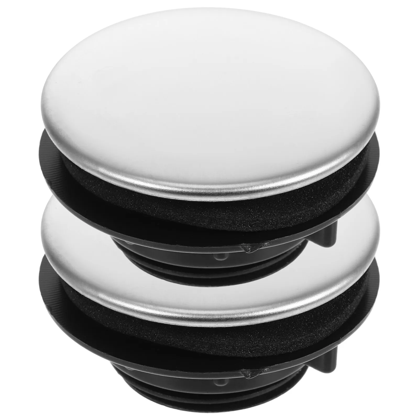 2Pcs Kitchen Sink Hole Covers Stainless Steel Universal Countertop Hole Plug for Faucet Soap Dispenser Unused Sink Openings