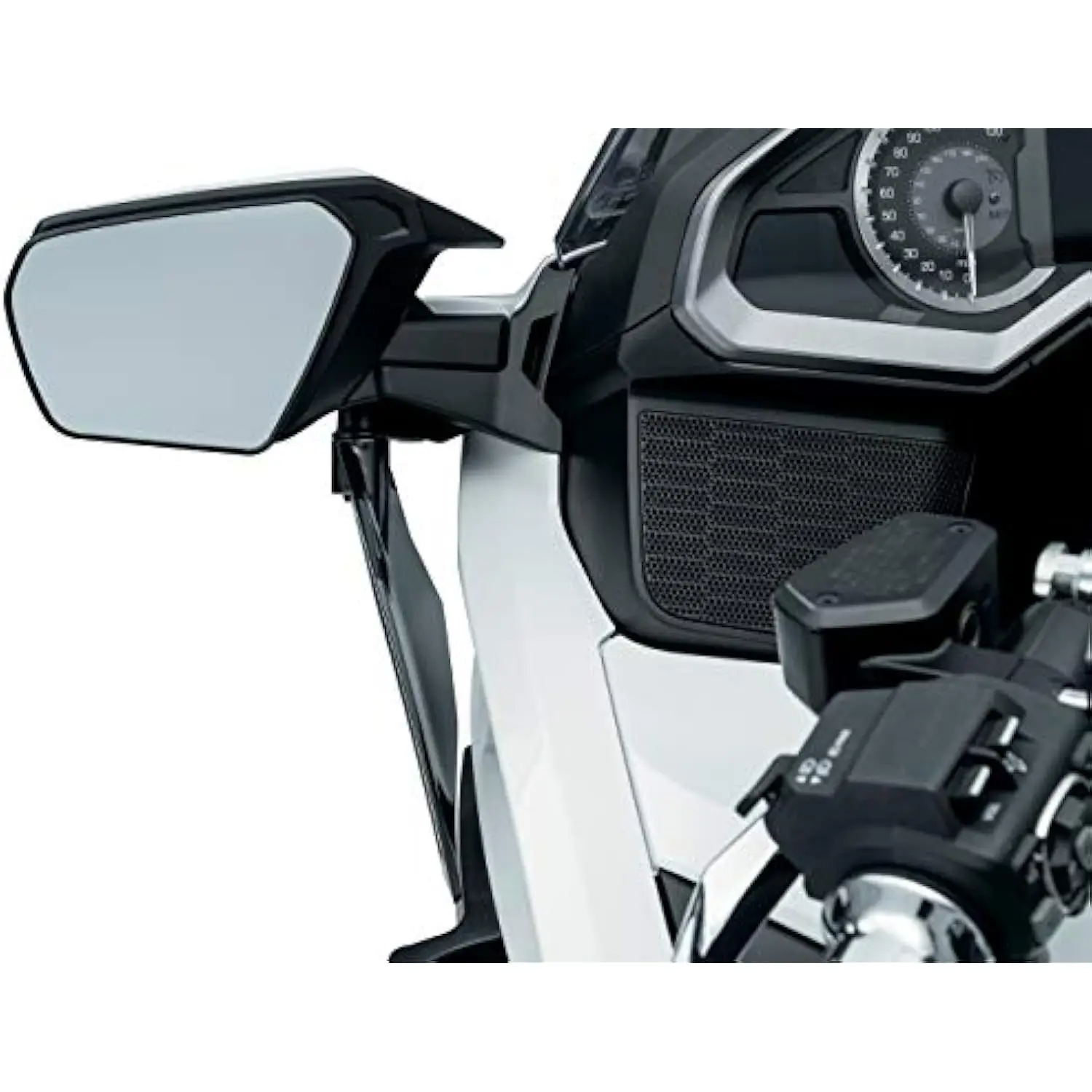 

6578 Air Management Motorcycle Accessory: Upper Air Deflectors for 2018-20 Honda Gold Wing Motorcycles, Dark Smoke Tint, 1 Pai