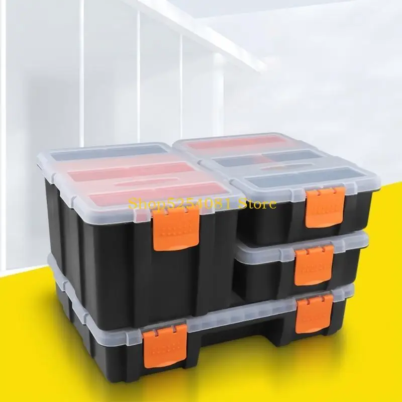 AXYC ABS Plastic Portable Parts Box Screw Storage Box Metal Parts Hardware Tool Box