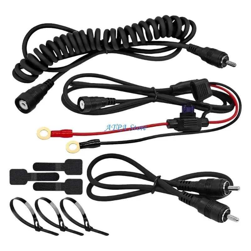 U13C Universal Heated Visors Cable For Motorcycle And Snowmobile Helmets Safe And Energy Efficient Operation