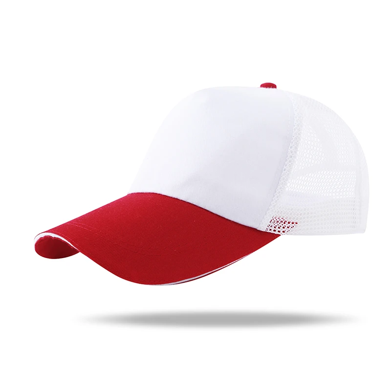 Customized Cap Logo Free Printing Mesh Trucker Casual Men Women Baseball Cap Travel Ad Corporate Team Activities Restaurant Diy