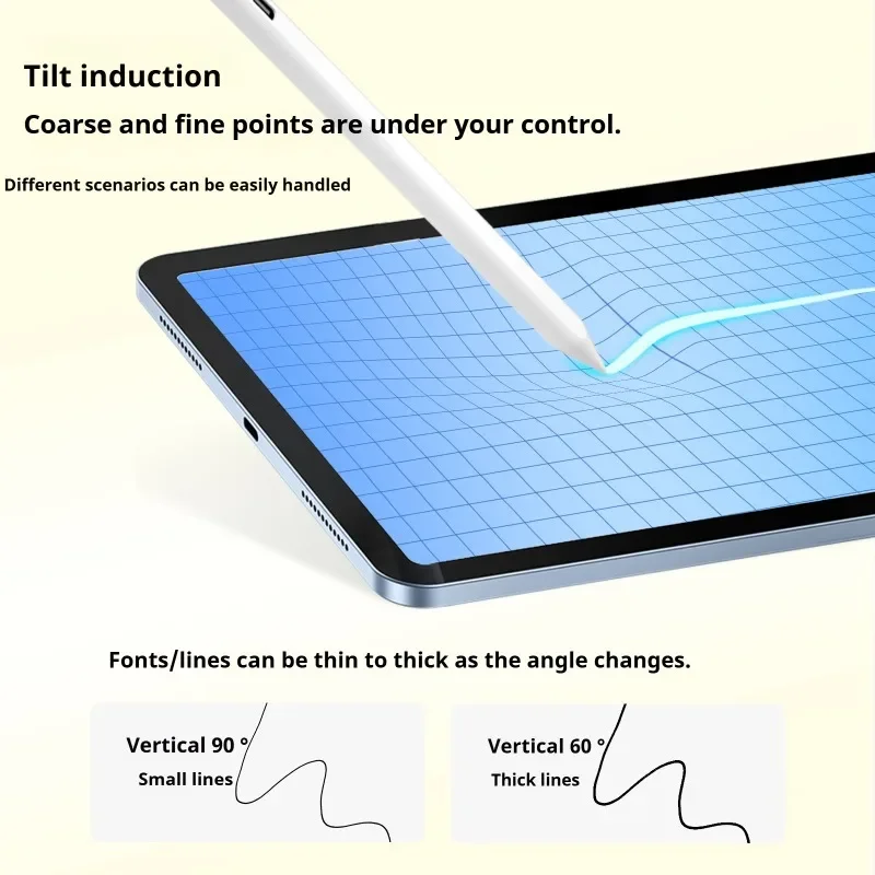 Schnellladender kapazitiver Touch-Stift, kompatibel mit iPad, Apple Pencil zum Zeichnen und Touchscreen-Geräte