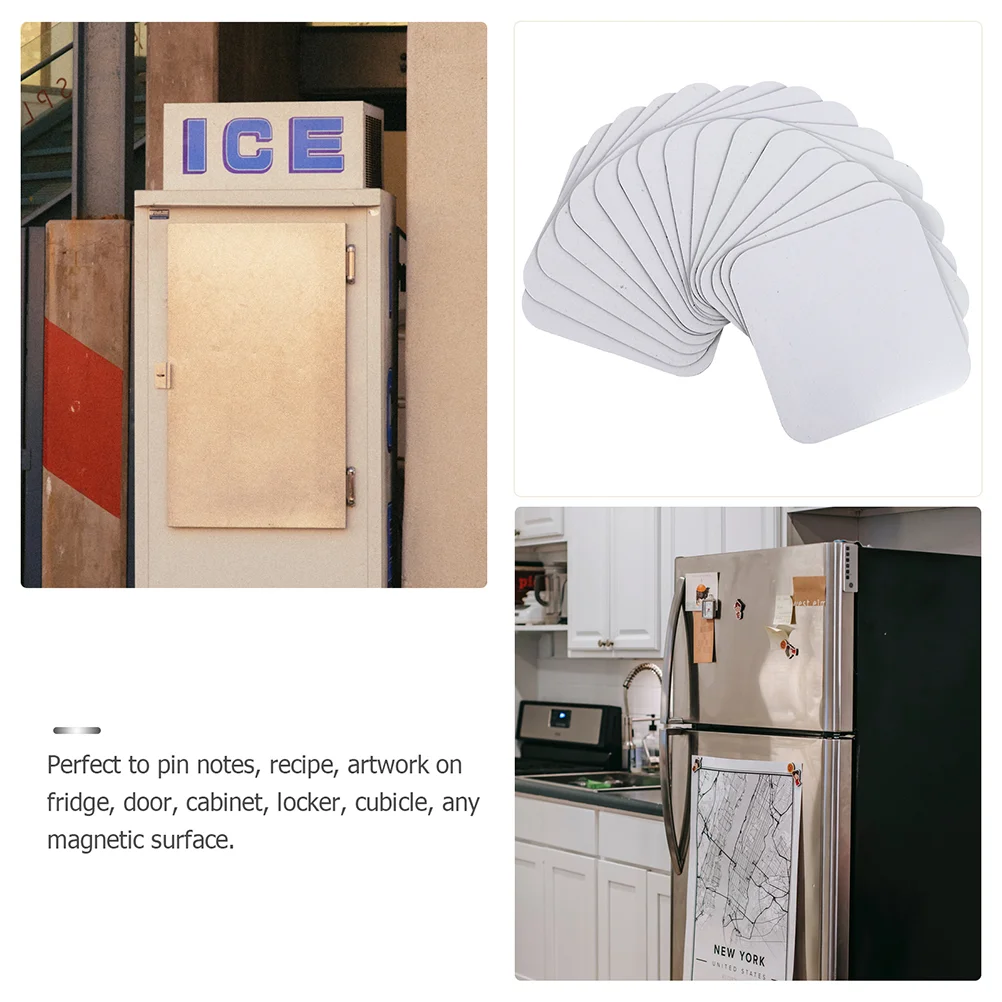 10 Pcs Refrigerator Heat Transfer Material Magnet Fridge Magnetic White Pearl DIY Sticker