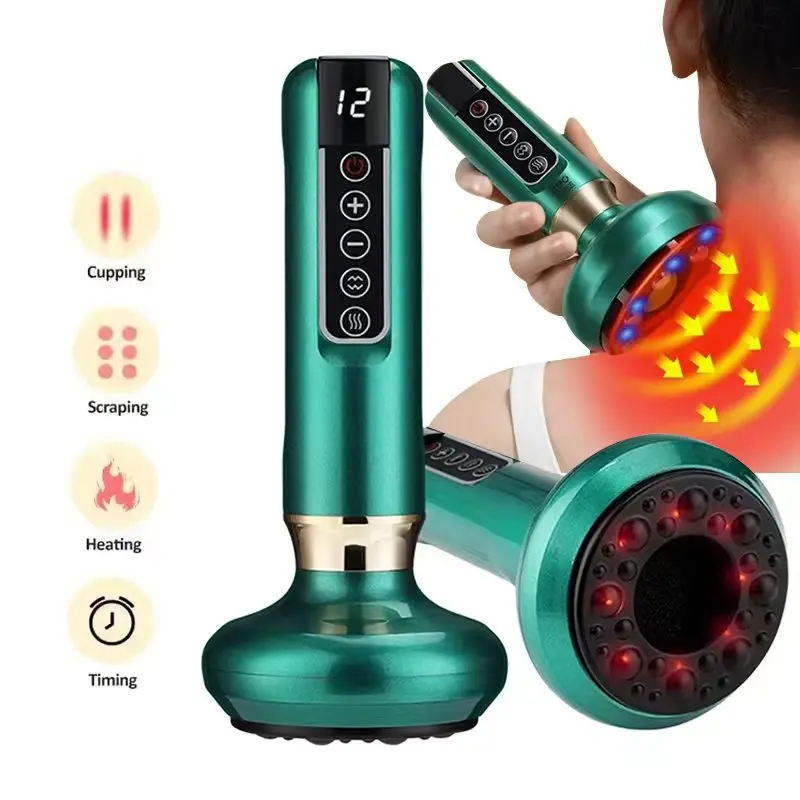 

Electric Scraping Machine Health Massage Vacuum Suction Cup Scraping Anti Fat Slimming Infrared Thermal Therapy Home Massage