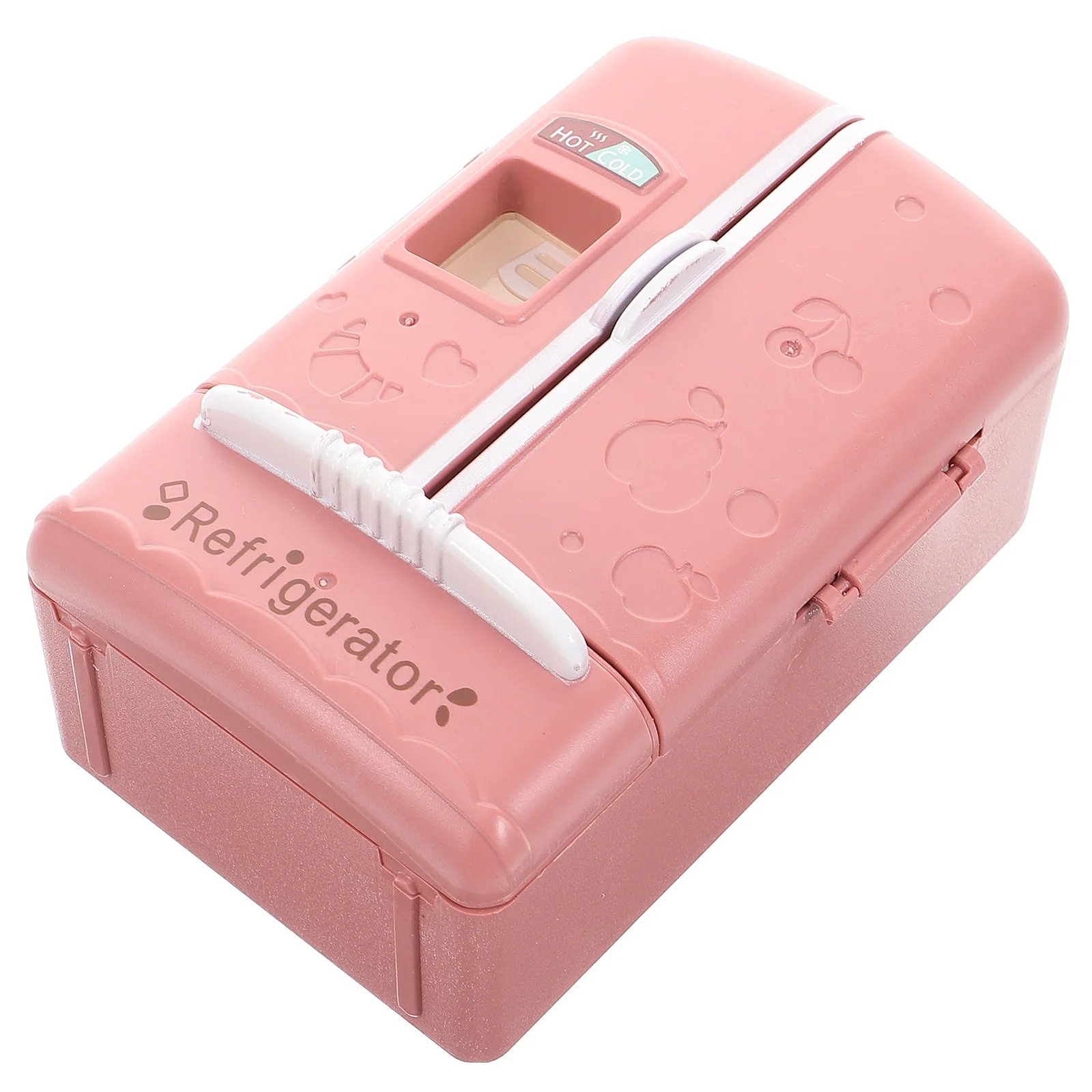 Double Door Refrigerator Mini Furniture Dollhouse Miniatures Things Kitchen Kids Pretend Play Toys Child