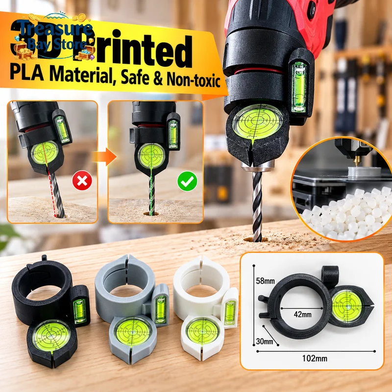 Electric Drill Leveling Assistant, Precision Drilling Guide Tool For Wall Mounting Photo Frame, Hanging Bracket Locator