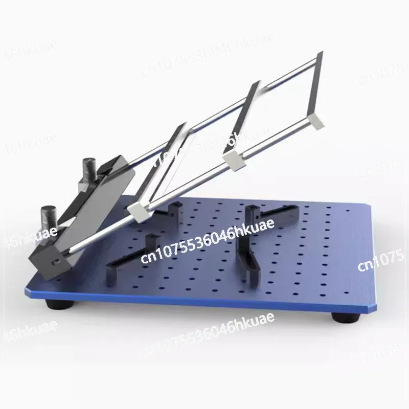 Precision SMT Manual PCB Steel Mesh Solder Paste Printing Table Small Machine 170MMx170MM for Electronic Component Assembly