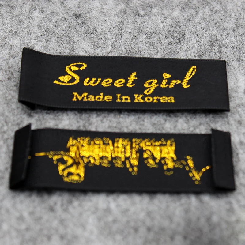 Customized 1000pcs Woven Labels Tags Main Labels For Garment/Clothing/Shoes/Bags Custom Design/logo Label