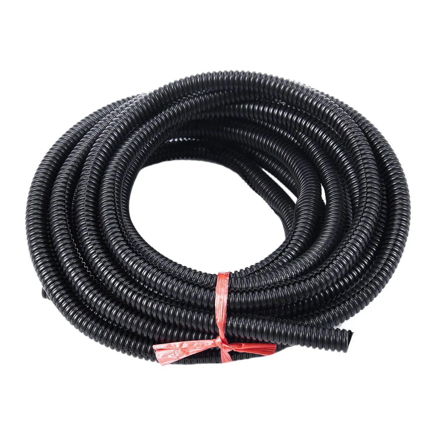 DT39 3 Pack 20 Ft Split Wire Loom Conduit Polyethylene Tubing Black 10mm ID Bellows