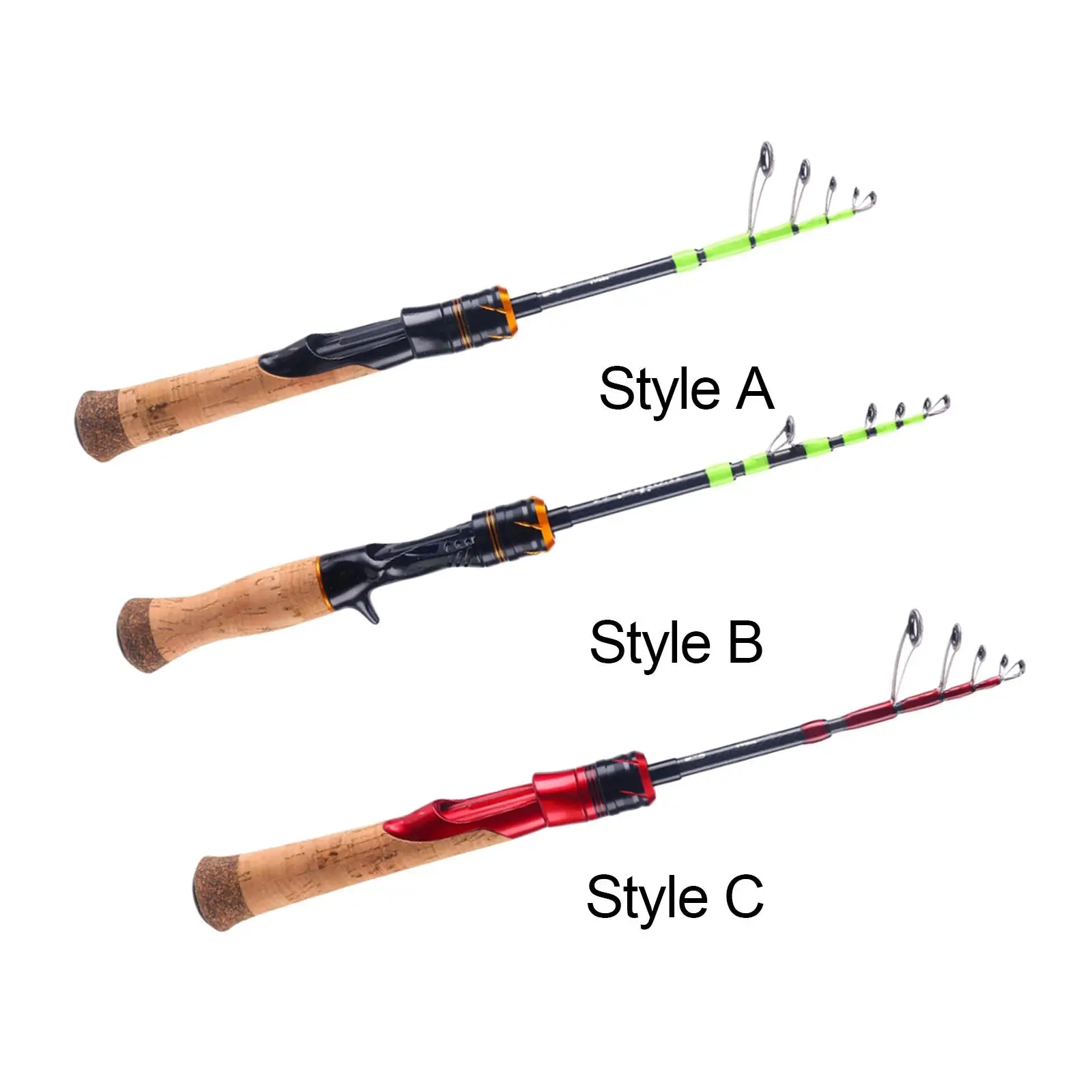 Telescopic Fishing Rod Telescopic Fishing Pole Rod Anti Tie Non Slip Handle for