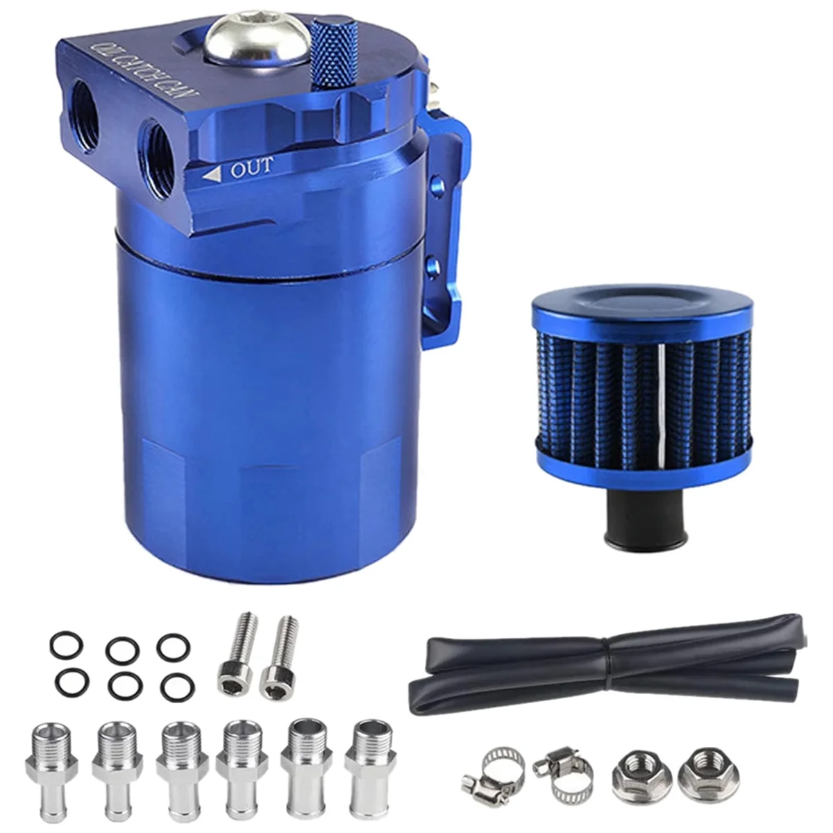 

Blue Car Universal 300ML Oil Breathable Can Engine Air Separator with Vent Hole Engine Air Oil Separator