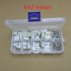 180pcs/box XH2.54mm Wire Cable Connector XH Air Butt Joint Plug Male & Female JST Aerial Docking for Battery Charging Cable DIY