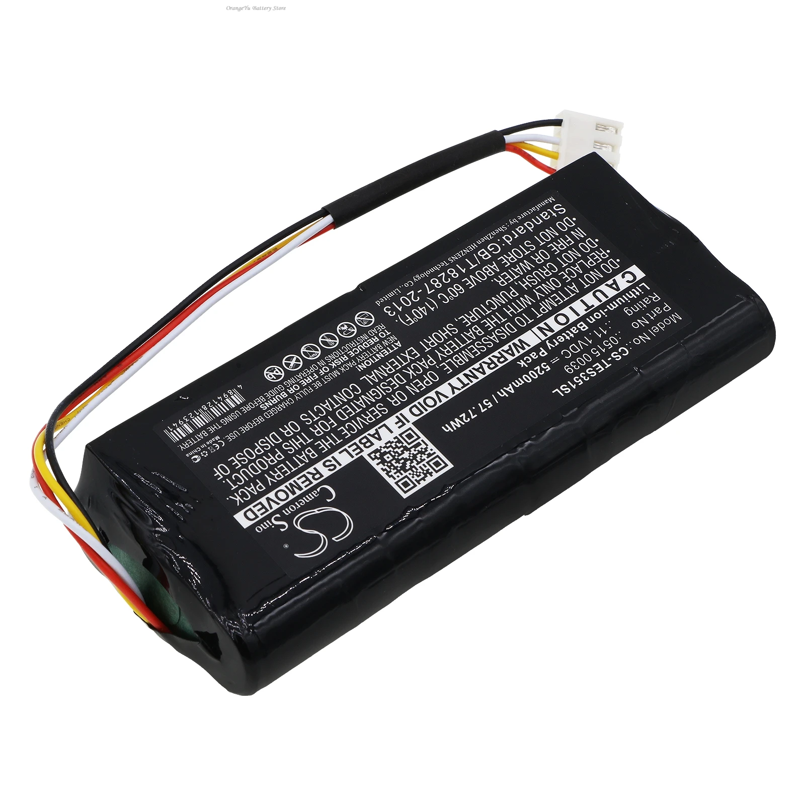 Replacement 11.1V 5200mAh Battery 0515 0039 for Testo 350K Analyzer, 350 GAS Analyzer