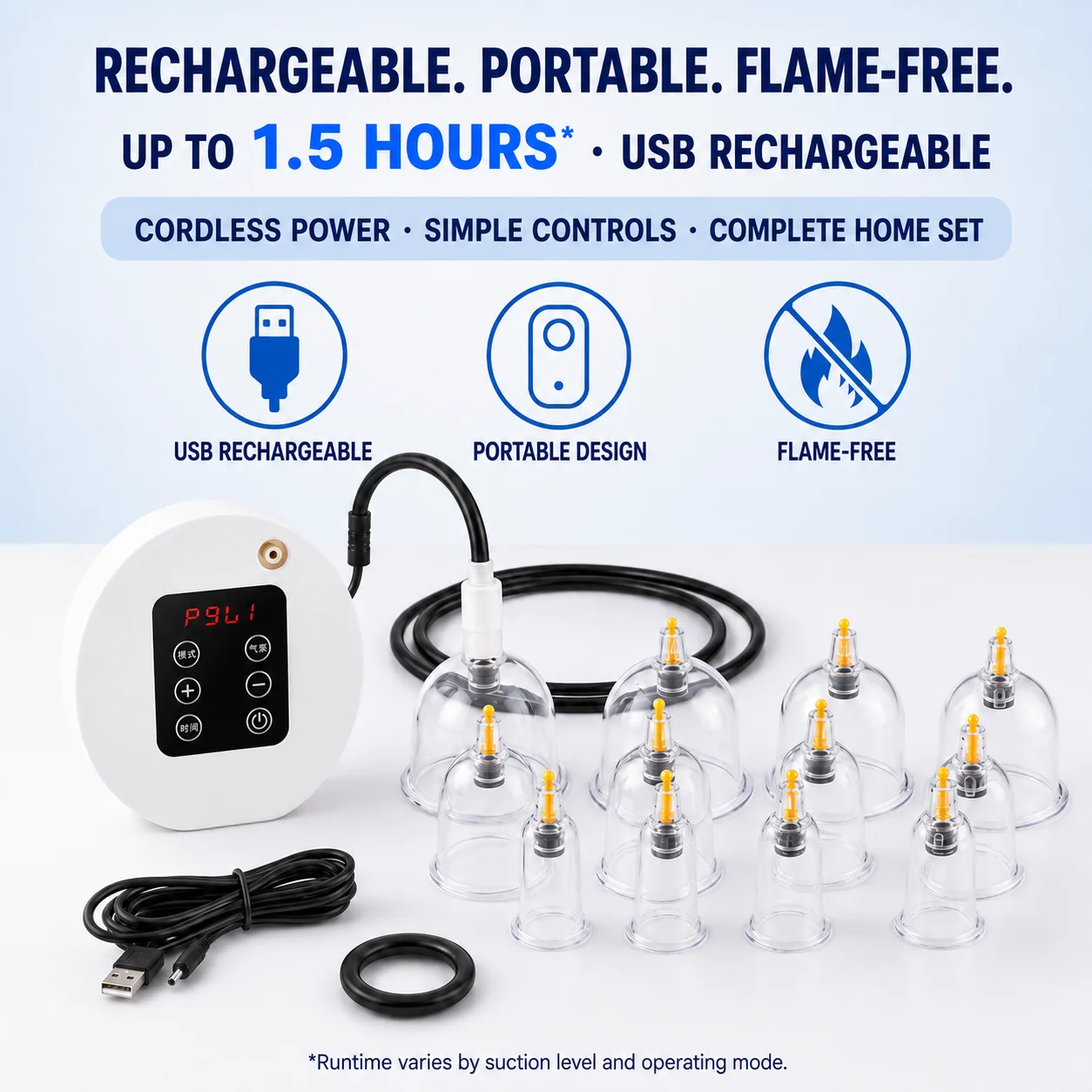 Electric Vacuum Cupping Massage Body  Suction Scraping Cup Fat Burner Therapy Anti Cellulite Slimming Massager Body Massage Cans
