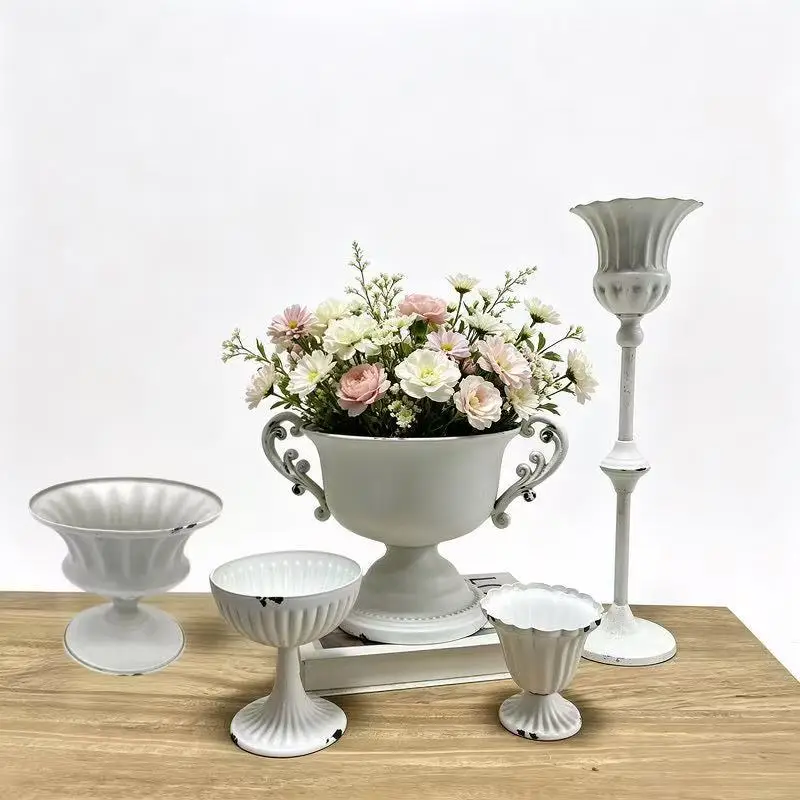 American Flower Arrangement Homestay Dining Table Christmas Day Flower Pot Decoration Double Ear Trophy Vase Photography Props