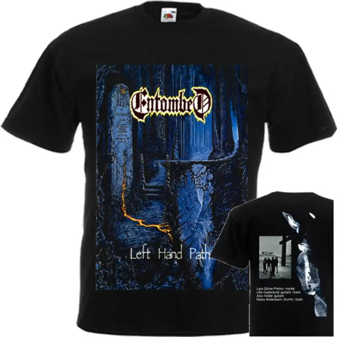 Neues dtg dtf bedrucktes T-Shirt-entombed-linker Weg-Größe smlxlxxl3xl4xl5xl6xl7xl