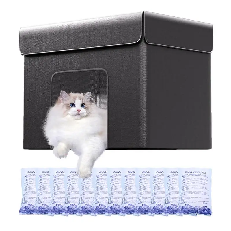 Portable Air-Conditioned Cat House Homemade Dog Ice Bed Room Small Dog Cooling Room Summer Comfortable Sleeping Room For Pets