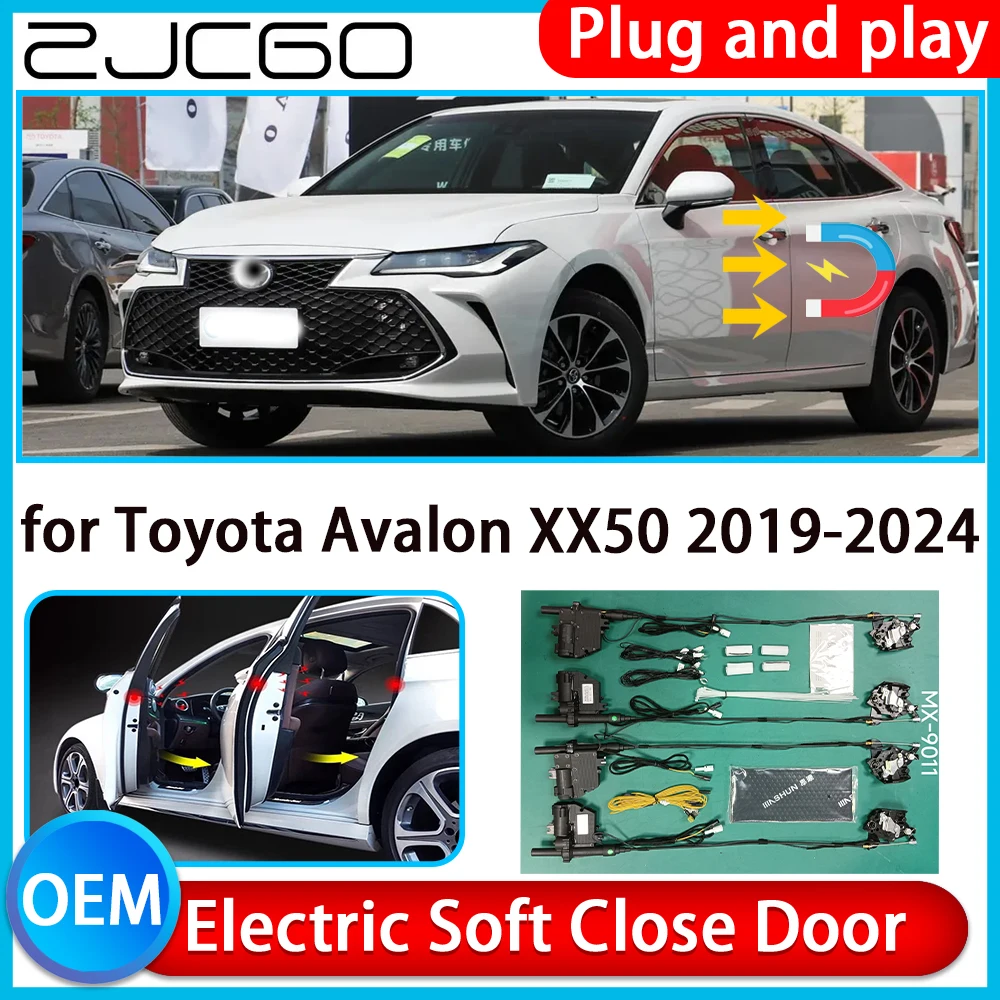 ZJCGO for Toyota Avalon XX50 2019-2024 Auto Pull Car Soft Close Kit Door Power Latch Electric Door Catch Soft Closing Assist