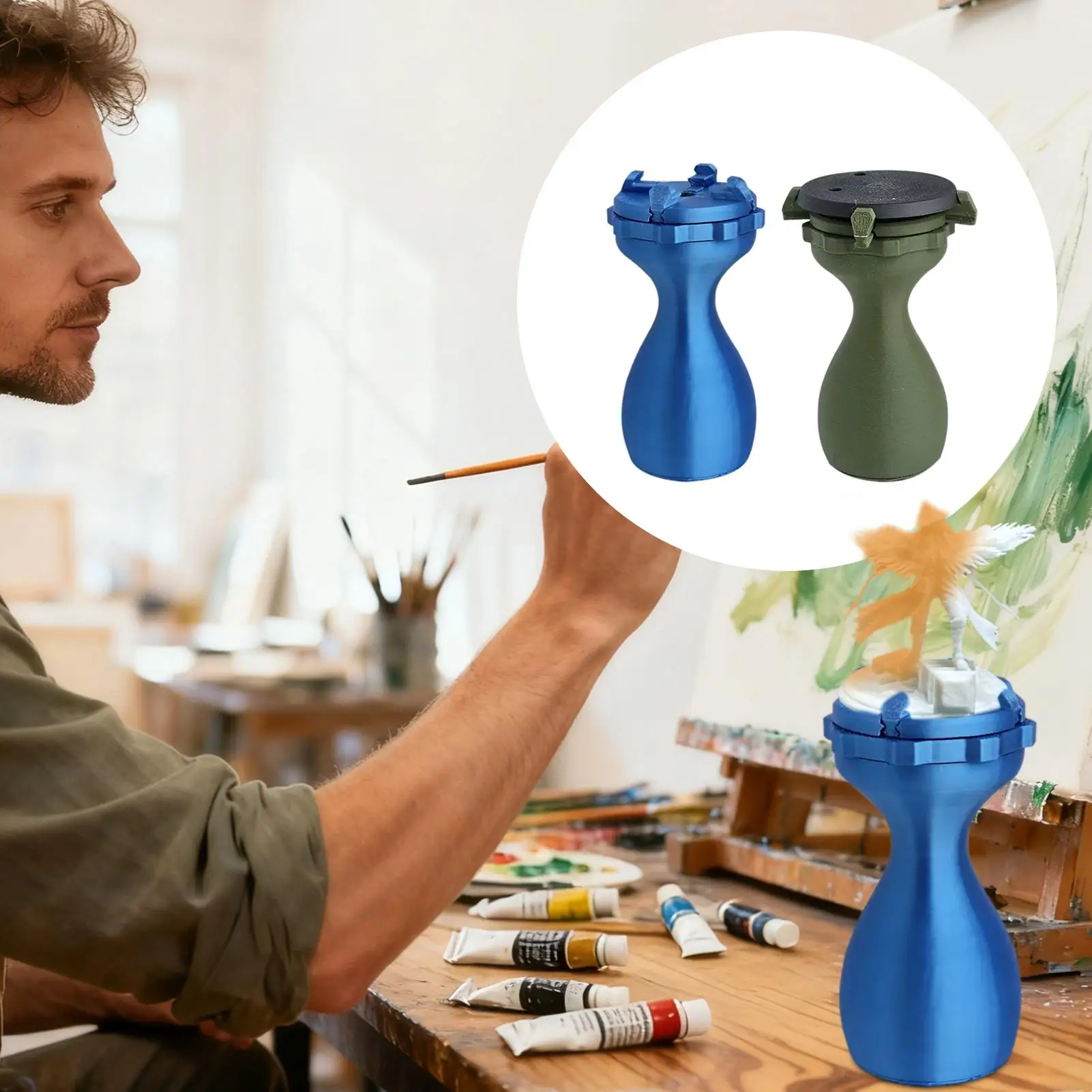 Miniature Holder Tool Mini Painting Handle Artist Model Accessories for Crafting Detailing Building Adults Watercolor Art Model