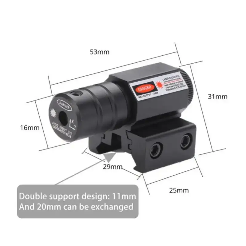 Tactical Red Green Dot Laser Sight Scope 11mm 20mm Adjustable Picatinny Rail Mount Rifle Pistol Airsoft Laser With Batteries