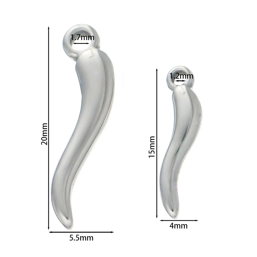 5 teile/paket Edelstahl Rot Gelb Kleine Capsicum Anhänger Für Handgemachte DIY Schmuck Halskette Ohrring Machen Zubehör