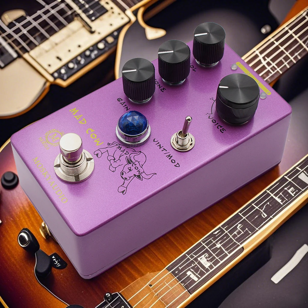 Guitar Bass Effect Pedal MAD COW Distortion MOSKYAUDIO DISTORTION Guitar Effector Four Models With True Bypass