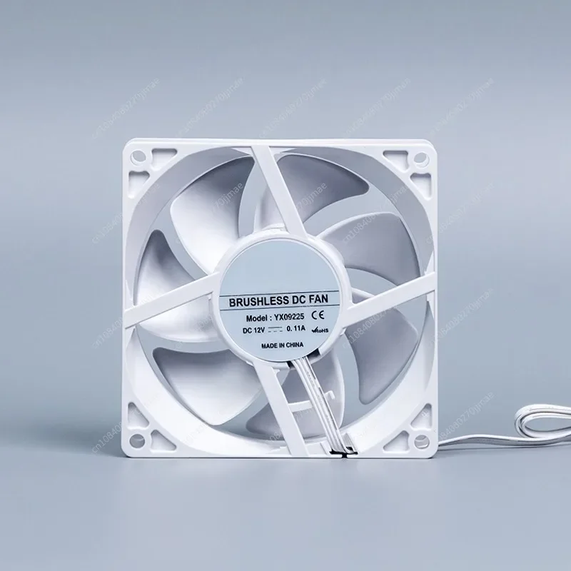 N92W High Performance 9025 Large Air Volume 9225 Chassis Fan 9cm White 2500 Rpm Matte 4pin