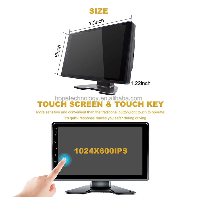 10,1 Zoll Quad Split AHD Monitor Rückfahrkamera RV Anhänger Semi Truck Camper Bus & 4 Rückseitenkamera DVR