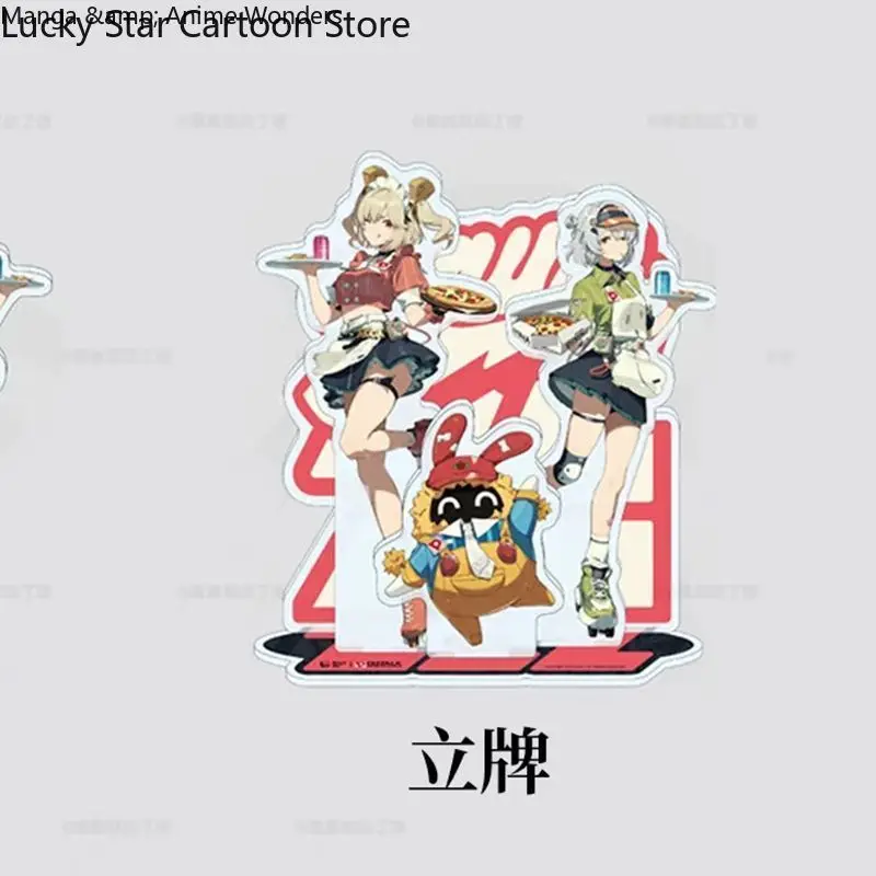 تأثيري أنيمي Zenless منطقة صفر X PizzaiLa بورنيس وايتا أنبي ديمارا شارة قلادة الهدايا الاكريليك حامل أرقام الدائمة علامة جديد