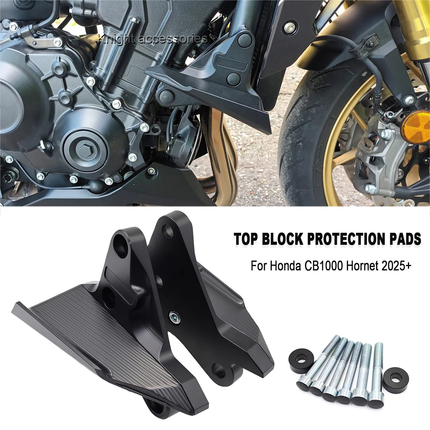 

Motorcycle Winglet Aerodynamic Side Wing Fin Spoiler Top Block Protection Pads For CB1000 CB 1000 Hornet 2025