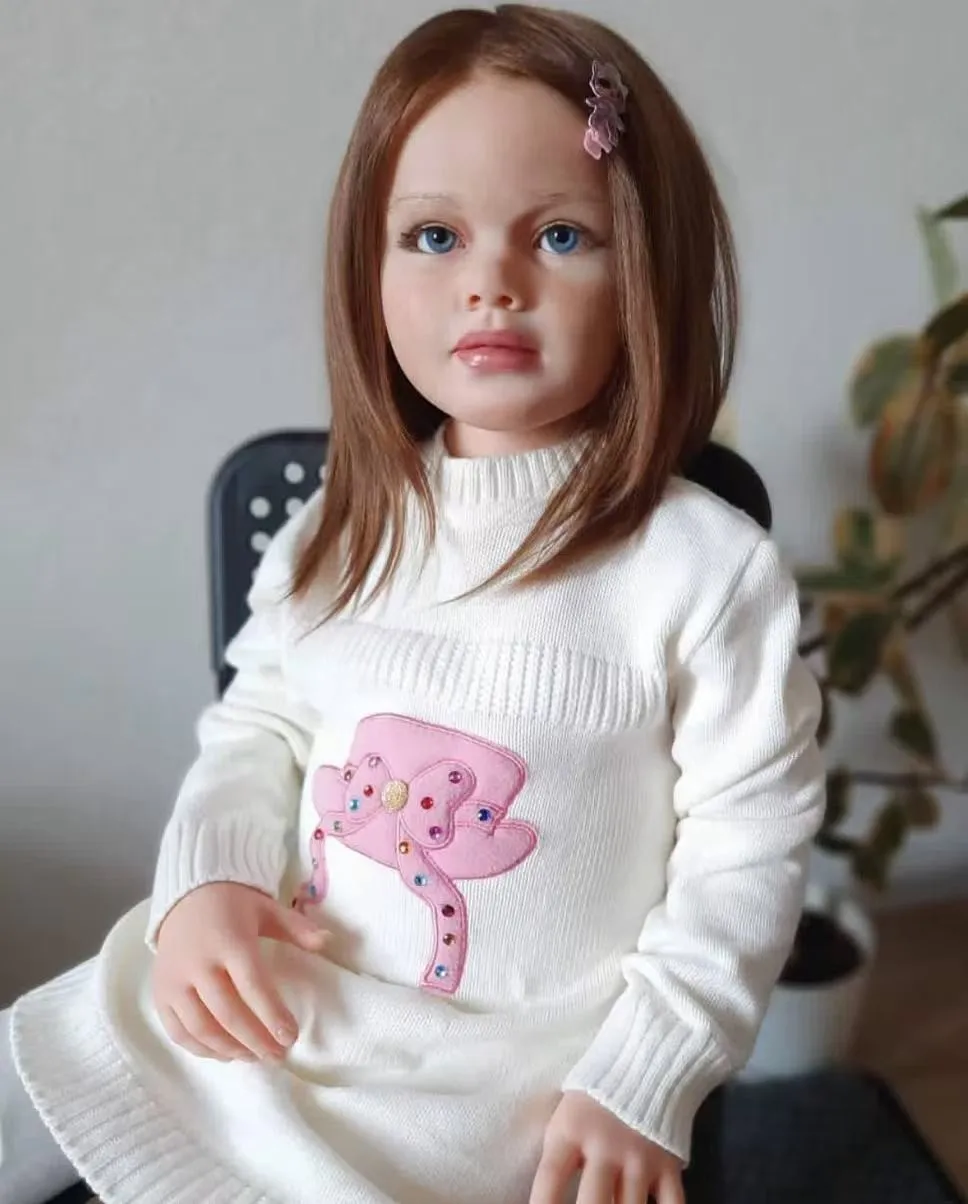 42in Finished Gabriella Lifelike Reborn Baby Doll Toddler Girl Painted Kit Handmade Gift