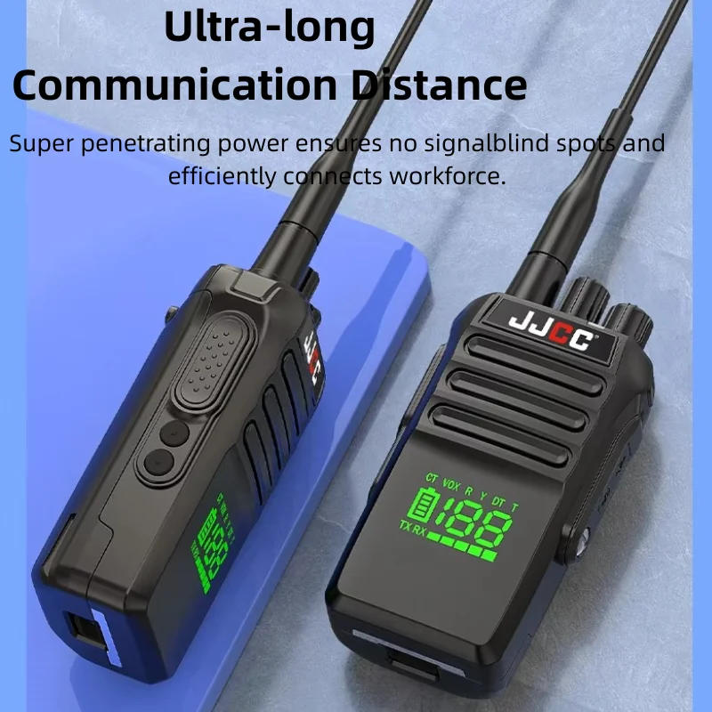 2 قطعة جهاز اتصال لاسلكي مقاوم للماء المهنية IP67 راديو Vhf Uhf 10 واط طويلة المدى اتجاهين راديو 199CH تخاطب لاسلكي Larga Distancia