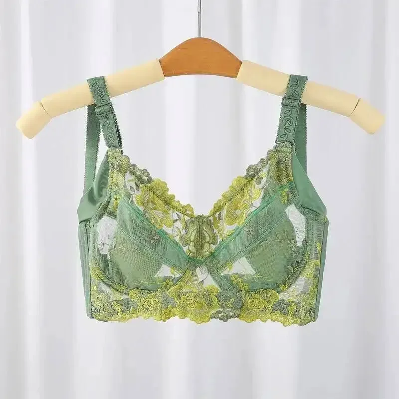 

Brasier Mujer 75 80 85 90 95 100 105 110 C D E Ультратонкий сексуальный бюстгальтер с вышивкой пуш-ап размера плюс Женское нижнее белье