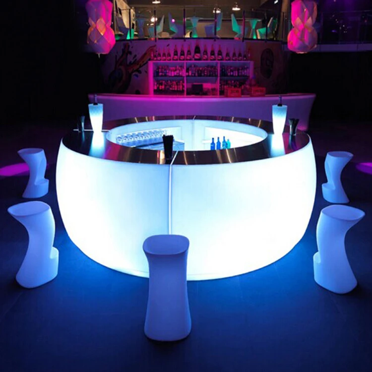 

Modern Design Portable Bar Counters Plastic Furniture Set for Commercial Restaurant & Hotel Reception