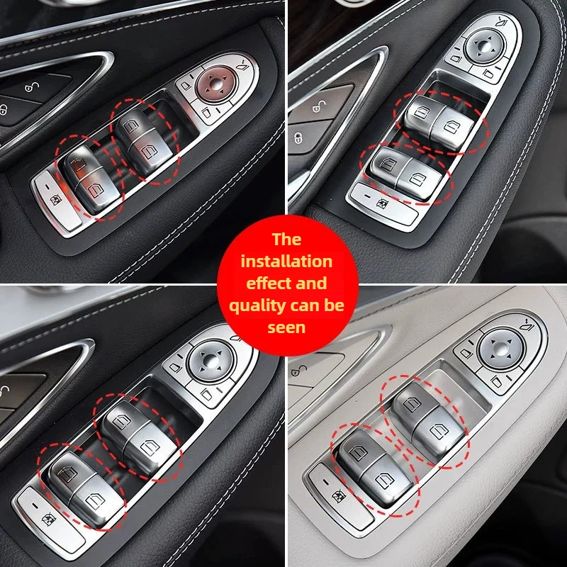 مفتاح نافذة الطاقة لمرسيدس بنز W205 W253 W213 W222 C E Class GLC 4 باب الصالون 2059056800 2059056811 2229052203
