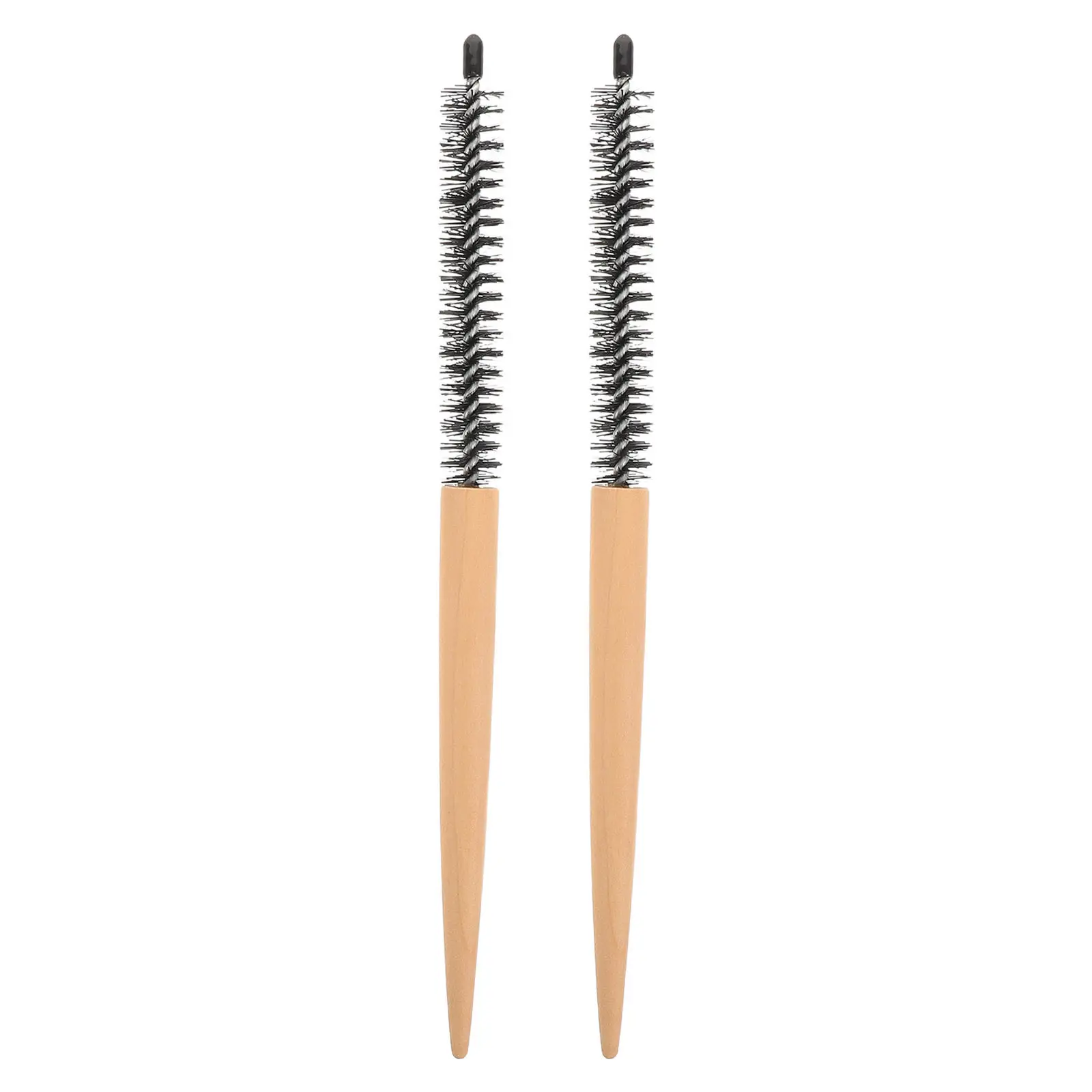 2Pcs Fine Teasing Brush Ultrafine Bristles Root Volumizing Backcombing Tool for Bangs Lifted Hairstyles Travel Compact Hair Rat