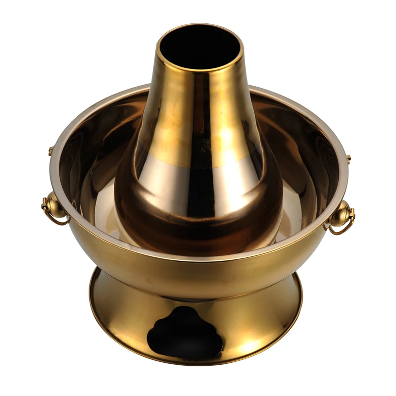 

Stainless steel hot pot Chinese charcoal induction cooker picnic hot pot base shabu shabu