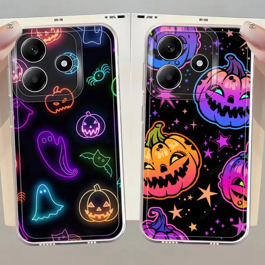 Casing Halloween Lucu dan Imut untuk Xiaomi Mi 11 Lite 11T Pro, Penutup Ponsel Lembut