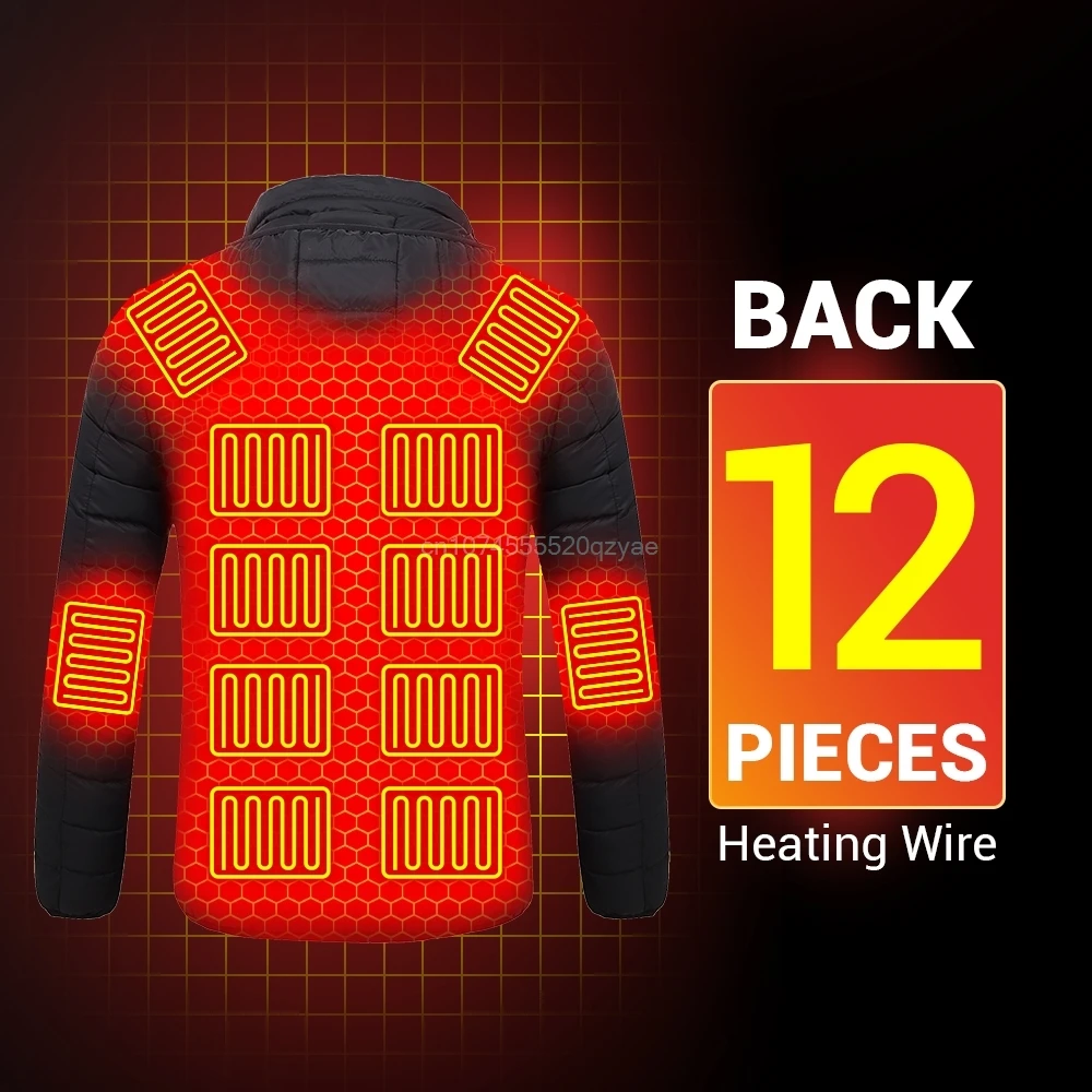 Snowboard  Heating Jacket Men Women's Heating Jacket USB Heated Jackets Smart Heated Clothing Ski Waterproof Warm Self Heated